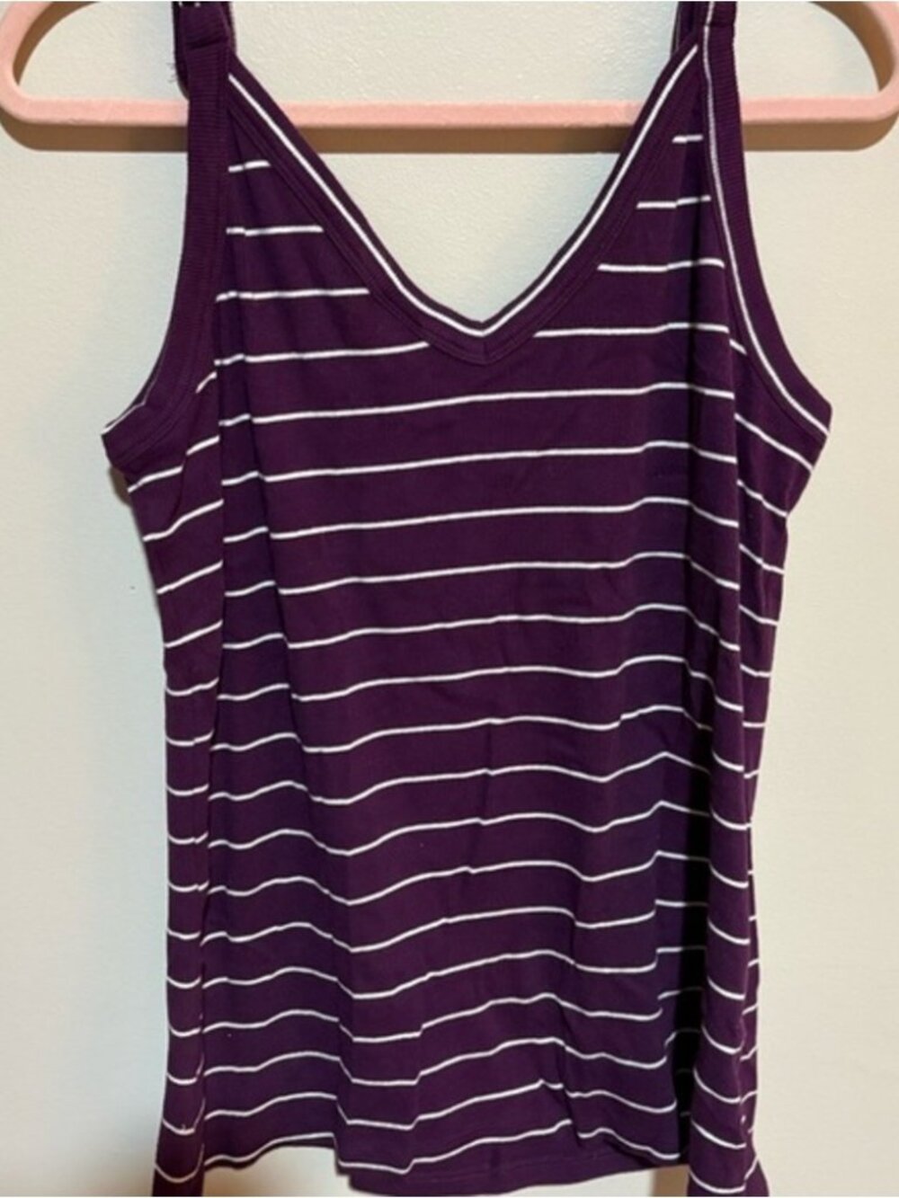 Purple and White Striped Camisole - Picture 1 of 3
